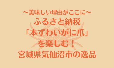 ふるさと納税で本ずわいがに爪をお得に！宮城県気仙沼市の美味しい秘密！